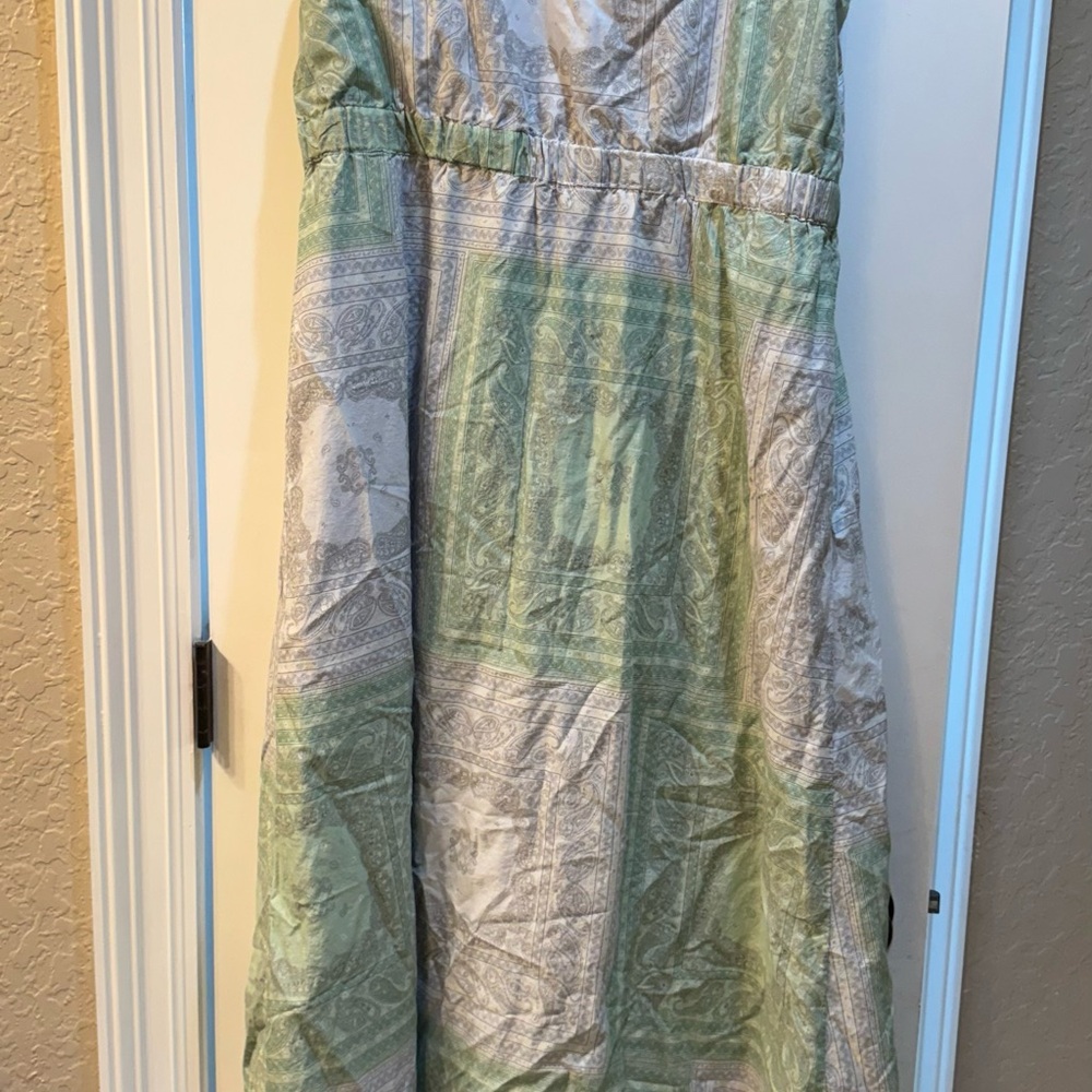 Universal Thread Green and Gray Maxi Dress